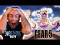 GEAR 5 LUFFY First Time Reaction One Piece 1071