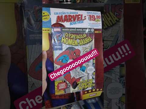 FINALMENTE! Coleção Clássica Marvel Nova Fase: Homem-Aranha! #homemaranha #gibi #hq #coleção