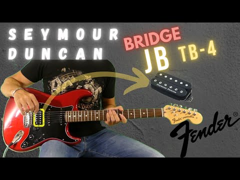 Seymour Duncan JB TB-4 bridge humbucker pickup Test on Fender Stratocaster