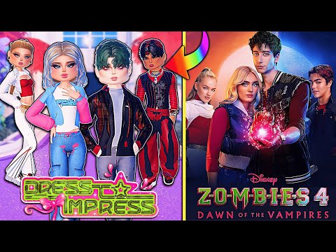 ONLY Being ZOMBIES 4 Characters In DRESS TO IMPRESS For The NEW Disney MOVIE | ROBLOX