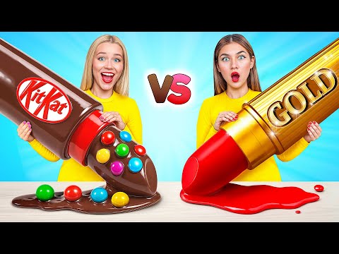 Real Food vs Chocolate Food Challenge | Kitchen Battle with Food by Multi DO Challenge