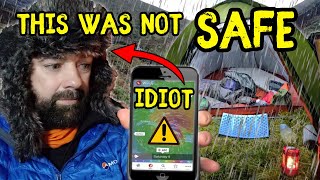 This was NOT SAFE ⚠️ - Very WILD camp
