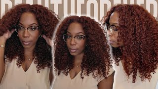 KEEP Your Edges – Try the Wig! 🔥NO GLUE Auburn Jerry Curly DETAILED Wig Install |  BeautyForeverHair