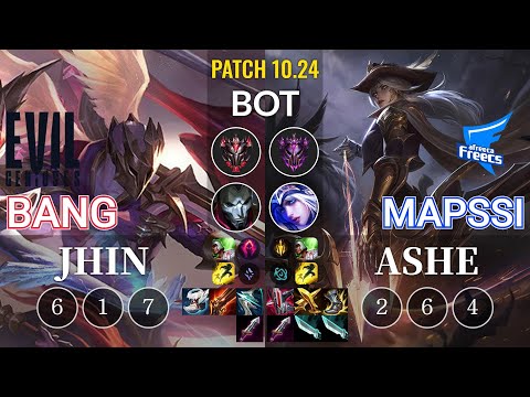 EG Bang Jhin vs AF MapSSi Ashe Bot - KR Patch 10.24
