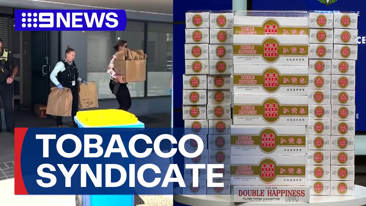 Alleged ringleader of $30m tobacco ring bailed after being arrested at airport | 9 News Australia