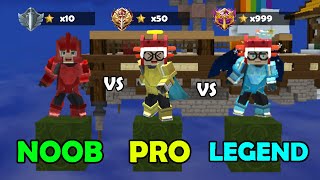 NOOB vs PRO vs LEGENDARY in Bedwars!! (Blockman GO