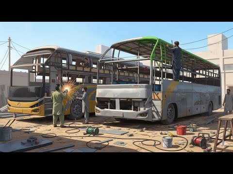 Thumbnail for Handmade Yutong Bus Production in Pakistan / Amazing Manufacturing Sleeper Bus at Local workshop P2 by Yutong