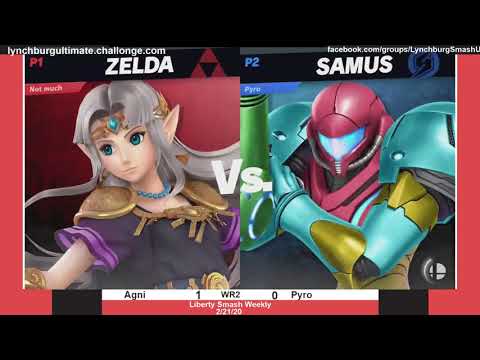LSW - Agni (Zelda) vs. Pyro (Samus) - WR2 - Ult Singles (2/21/20)