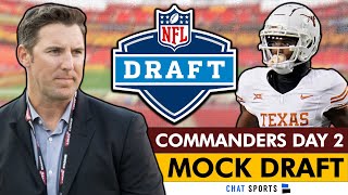 Washington Commanders Round 2 & 3 NFL Mock Draft + Top Day 2 Commanders Draft Targets For NFL Draft