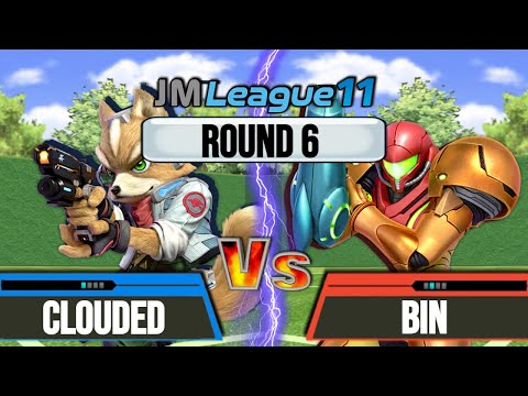 Clouded (Pit, Fox) vs Bin (Samus, Ridley) - JMLeague11 Round 6