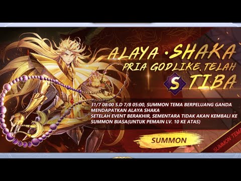 TRICK GACHA!!! ALAYA SHAKA| Saint Seiya:Awakening 100% BERHASIL