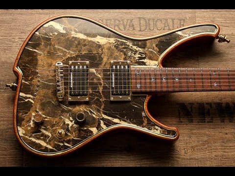 Insane Zerberus Nemesis with real Black & Gold Marble top customshop guitar #1BG001 Bild 17