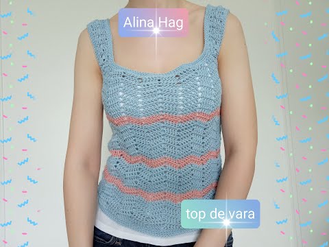 Mademoiselle summer top (the simplest model) crochet top