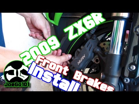 How to install front brakes on a 2009-2012 ZX6R