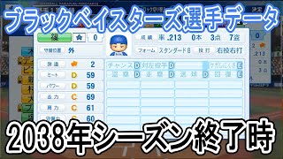 【パワプロ2021】ブラックベイスターズ2038年シーズン終了時選手データ