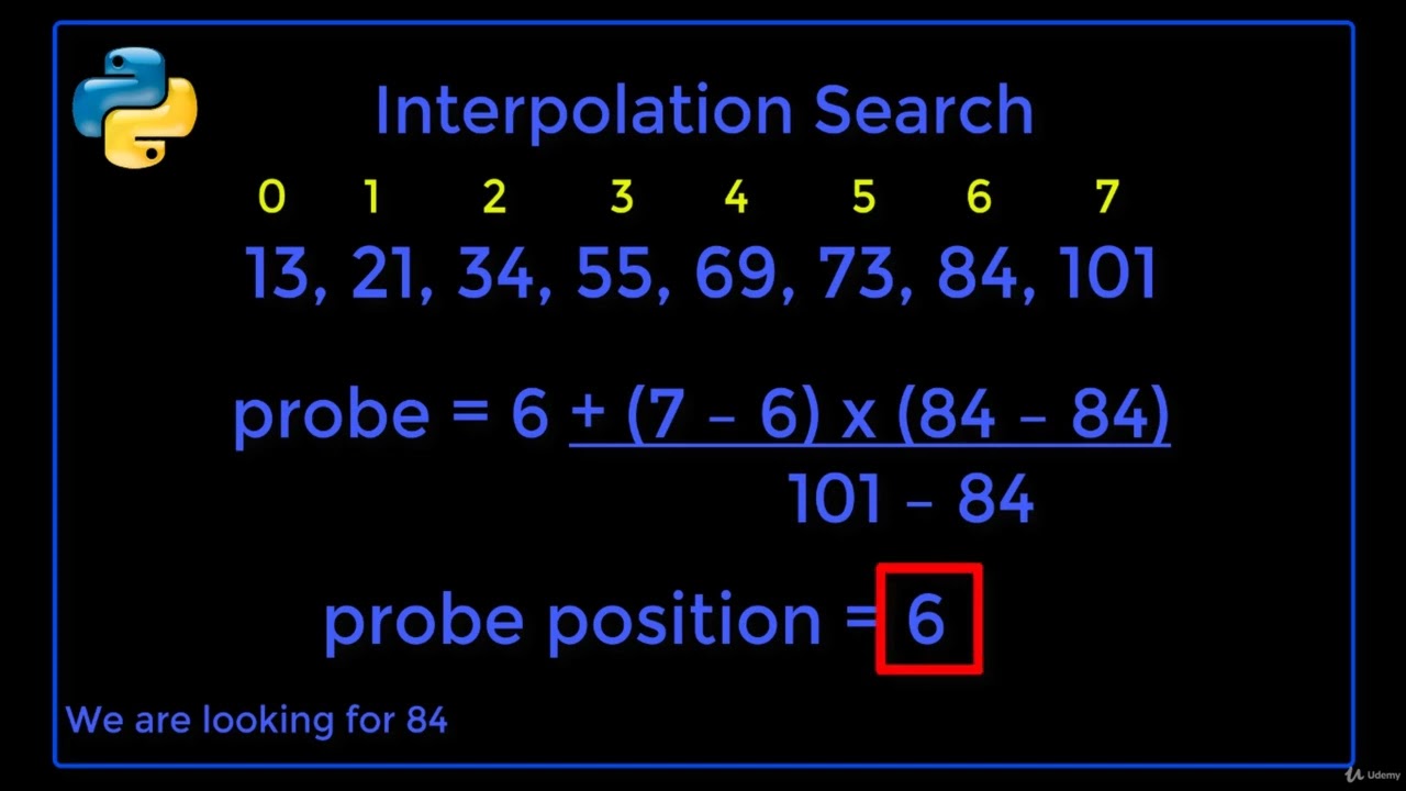 6. Interpolation search