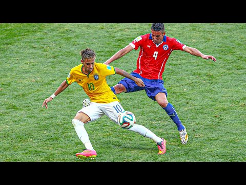 Neymar Jr vs Chile World Cup 2014 | INTENSE Penalty Shootouts | Stadium Sound 1080i HD