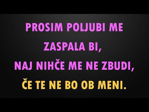 Helena Blagne in Kvatropirci - NAJ NIHČE ME NE ZBUDI - tekst, lyrics, besedilo, karaoke