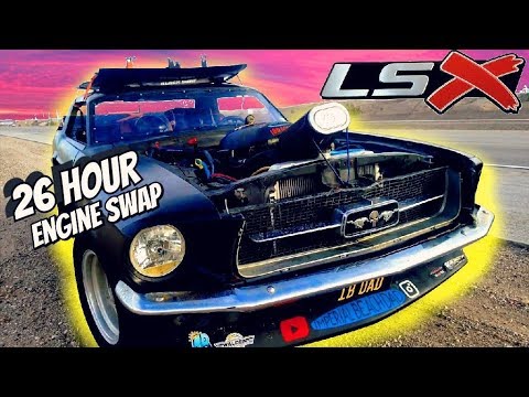 Classic Mustang 26 Hour Parking Lot LS Swap [Full Movie]