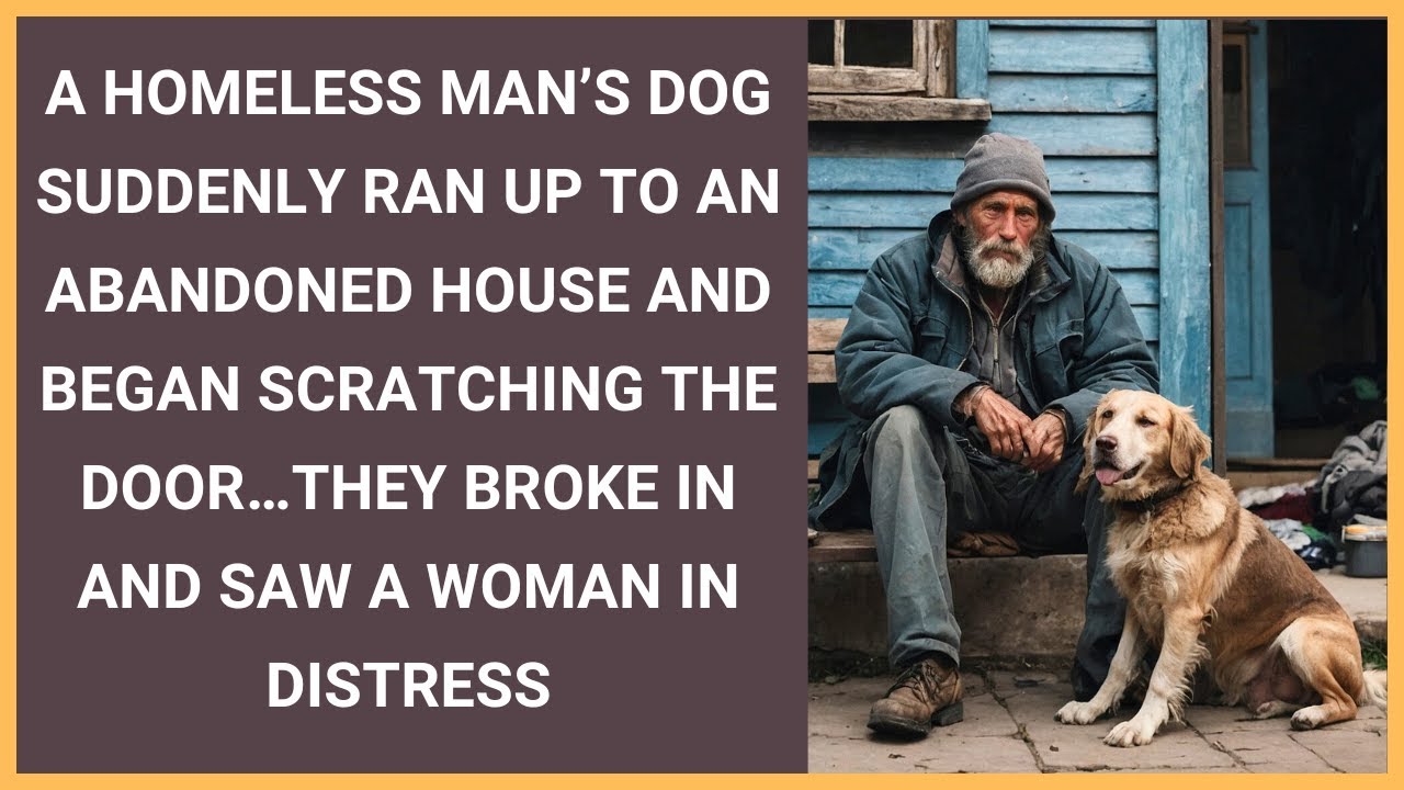 A homeless man's dog sensed something weird going on inside an abandoned house...when they broke in