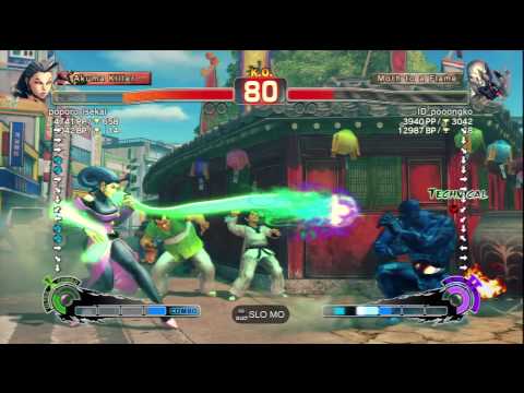 poporo-isekai [Rose] Vs ID_pooongko [Seth] SSF4 AE Japanese Online Ranked Matches - PSN