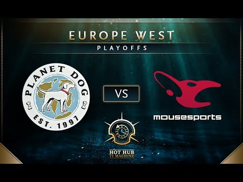 Planet Dog vs mouz Game 3 - TI7: EU Regional Qualifiers Playoffs - @ODPixel @Merlini