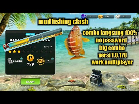 mod game fishing clash versi 1.0.178 no password work kaitkan akun
