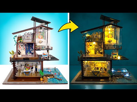 Costruiamo una luminosa casa in miniatura sulla spiaggia