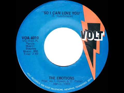 1969 HITS ARCHIVE: So I Can Love You - Emotions (mono 45)
