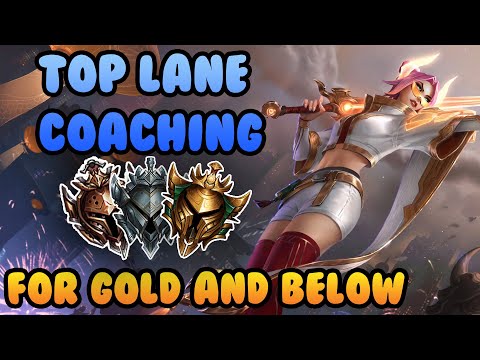 SEASON 11 TOP LANE COACHING FOR LOW ELO PLAYERS TO INSTANTLY IMPROVE | FIORA