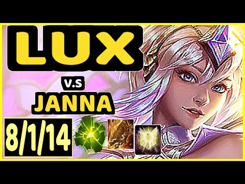 DREAMER ACE (LUX) vs JANNA - 8/1/14 KDA BOTTOM SUPPORT GAMEPLAY - EUW Ranked MASTER