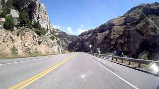 preview picture of video 'From Thermopolis Wyoming into Windriver Canyon.'