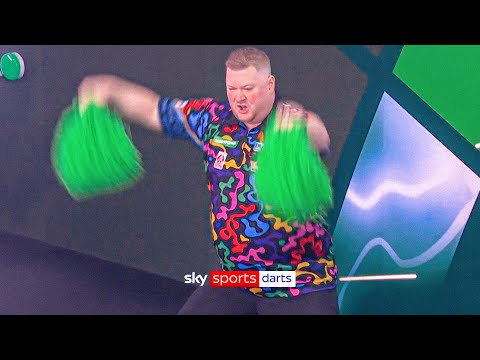 Ricky Evans ICONIC walk-on with pom-poms!