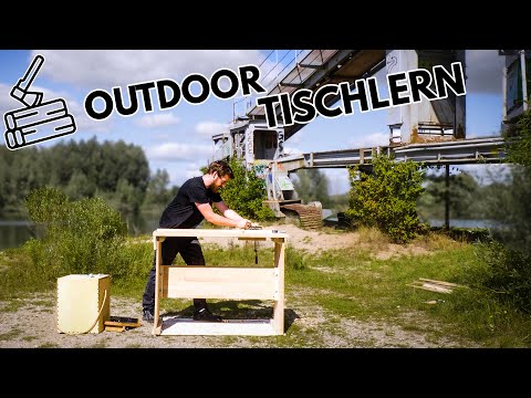 Werkbank to go - Einsatz am See, Drehverbot und altes Werkzeug. Outdoormöbelbau #1 - der Spiegel