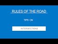 7 - INTERSECTIONS - Rules of the Road - (Useful Tips) - California DMV 7 - INTERSECTIONS - Rules of the Road - (Useful Tips)