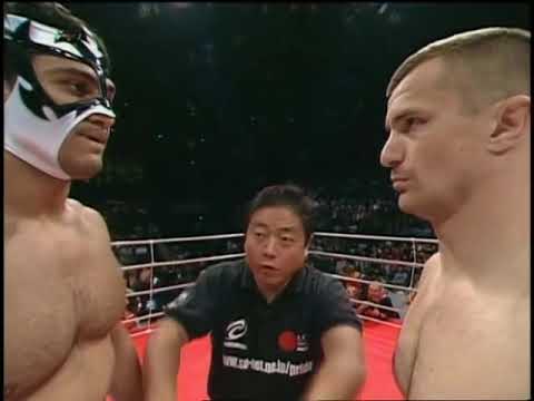 Mirko Cro Cop vs Dos Caras JR  (with Alberto Del Rio Commentary)