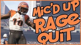 HILARIOUS MIC'D UP RAGE QUIT!! - Madden 16 Ultimate Team | MUT 16 PS4 Gameplay