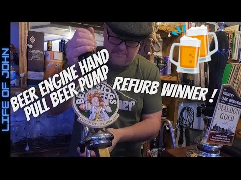 Beer Engine Hand Pull Pump Refurb In Garden Pub Shed Bar - WIN ! Part 2. How To..