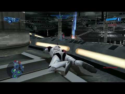 Star Wars Battlefront 1 - Kamino, Clone troopers versus Droids. Clear this platform Commander!