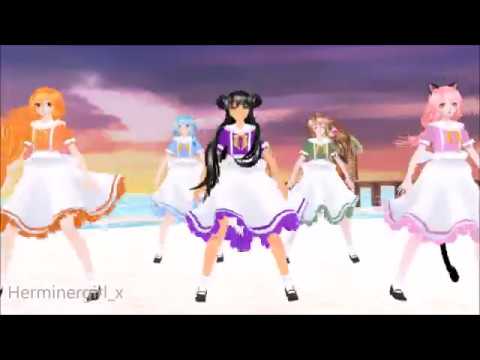 MMD - Sailor Aphmau, Katelyn, Kawaii~Chan, Kim and Lucinda - Ikkitousen {Aphmau}