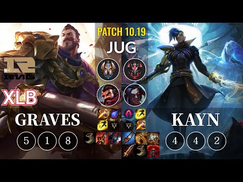 RNG XLB Graves vs Kayn Jungle - KR Patch 10.19