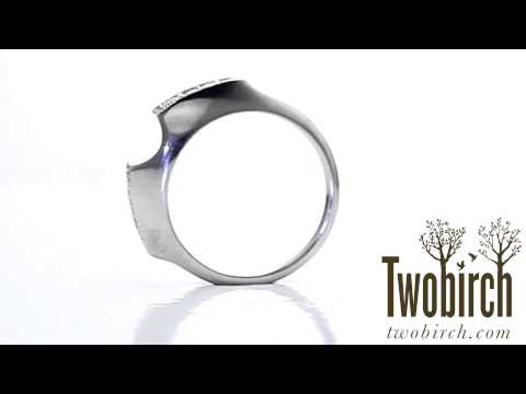 0.25ct. Millgrained Vintage Ring Wrap - TwoBirch TB-WRAP-0109-WG-E