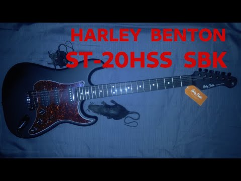 Harley Benton ST-20HSS SBK Guitar - Quick Review - Affordable(Cheap) and Good? (with Blackstar FLY3)