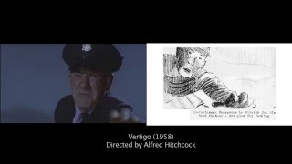 Storyboard of Vertigo (1958)