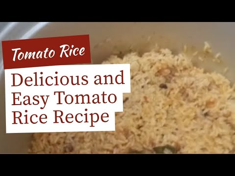 Tomato Rice Recipe | South Indian Tomato Bath | Quick Lunch Box Recipe | Tomato Rice