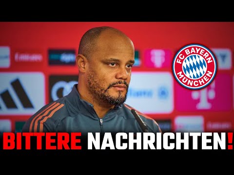 🚨Schlechte Nachrichten für Bayern: Kompany verkündet bittere -News