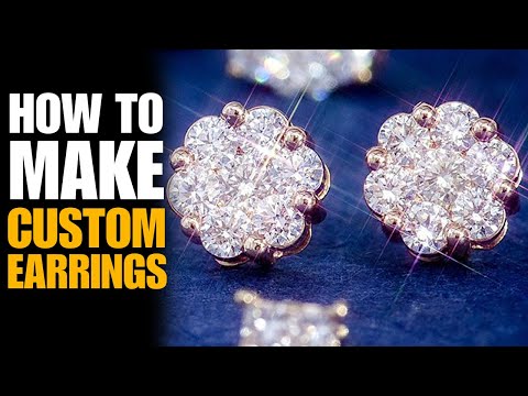 How To Make Gold & Diamond Earrings For Your Jewelry Business
