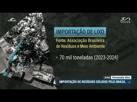 Senado aprova projeto que proíbe importação de lixo
