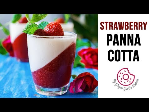 How to make Strawberry Panna Cotta | Panna Cotta Recipe | Italian Dessert | Summer Desserts