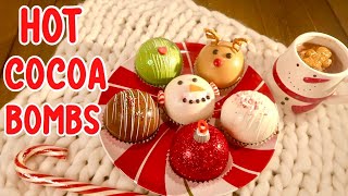 Hot Chocolate Bombs- Grinch, Ornament, Snowman | Hot Cocoa Chocolate Bombs DIY